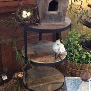 Three Tiered & Rustic Wood Stand